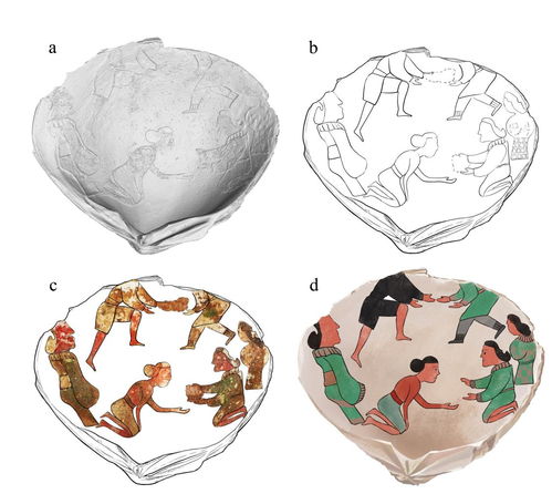 中国学者首次复现战国时期中山国遗址贝壳画图像